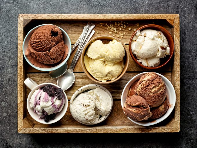 様々なアイスクリームの種類