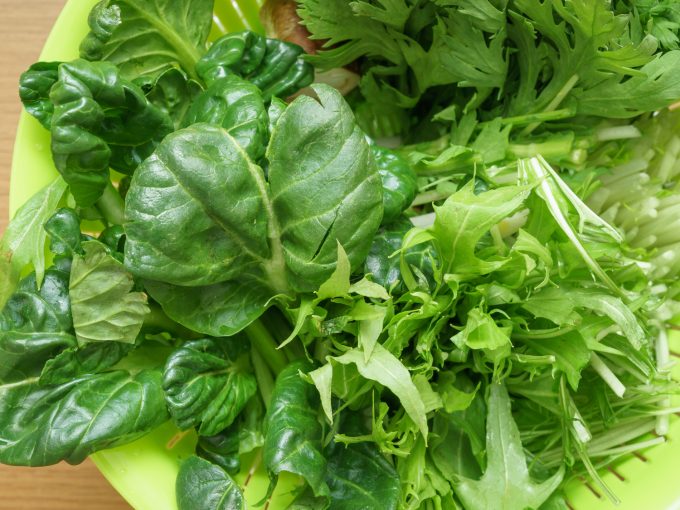 鍋の具材　豊富な野菜