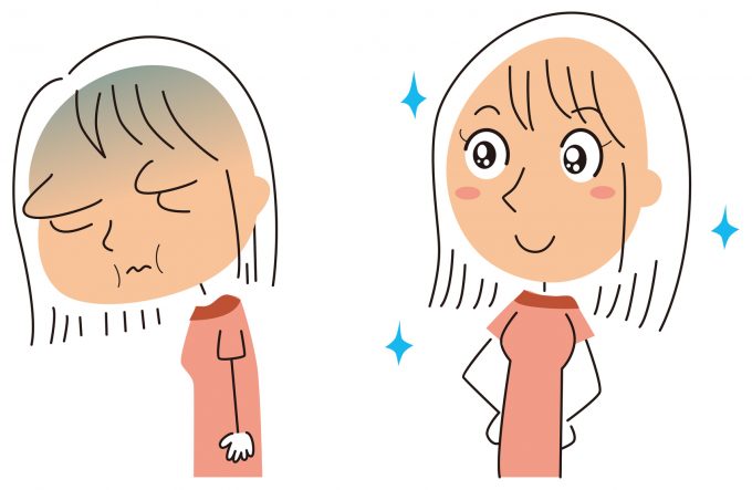 水太りが解消された女性